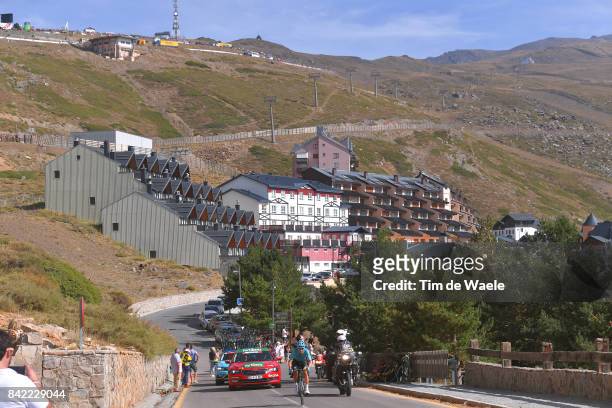 72nd Tour of Spain 2017 / Stage 15Podium / Christopher FROOME Red Leader Jersey / Celebration / Alcala la Real - Sierra Nevada. Alto Hoya de la Mora....