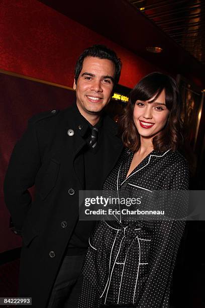 Cash Warren and Jessica Alba at the Los Angeles Special Screening of Lionsgate's "My Bloody Valentine 3D" on January 08, 2008 at the Mann's Chinese...