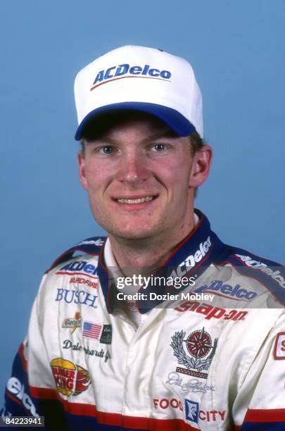 Dale Earnhardt Jr. Poses before the Napa Auto Parts 300 Busch series race on February 14, 1998 at the Daytona International Speedway in Daytona...