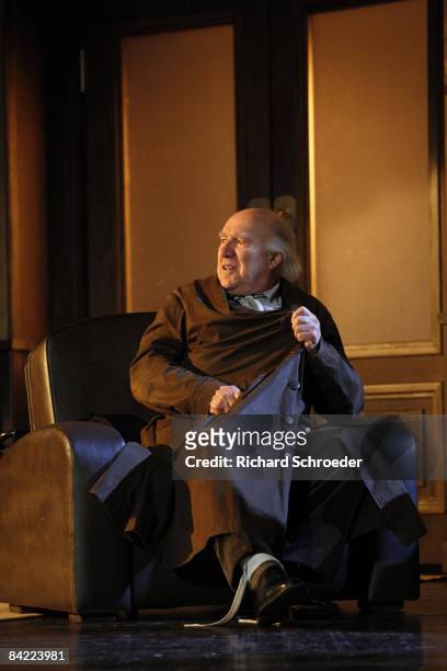 Actor Michel Piccoli in Minetti's play on January 8, 2009. .