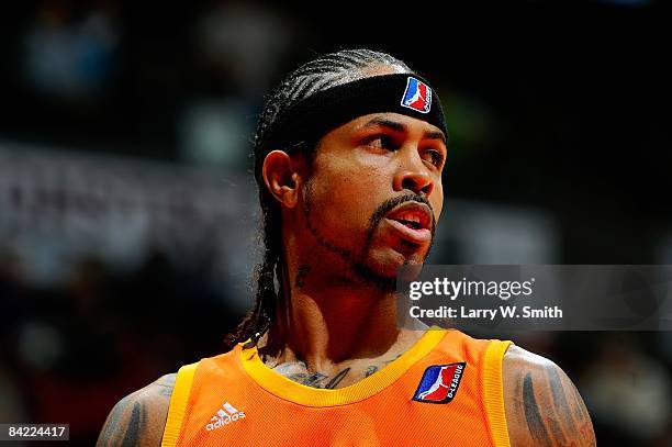 Majic Dorsey of the Albuquerque Thunderbirds looks across the court during the D-League game against the Iowa Energy on December 4, 2008 at Wells...