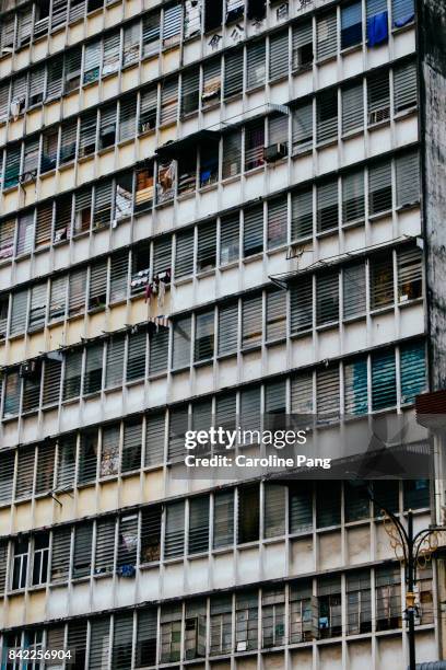 run down residential building. - malaysia 1950 stock pictures, royalty-free photos & images