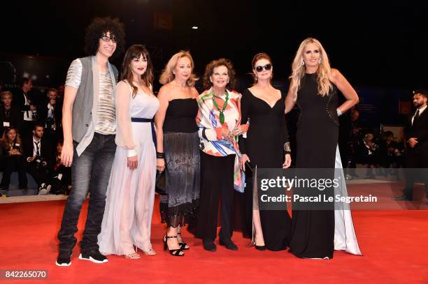 Giovanni Allevi, Valentina Lodovini,Rosetta Sannelli, Claudia Cardinale, Susan Sarandon and Tiziana Rocca walk the red carpet ahead of the 'The...