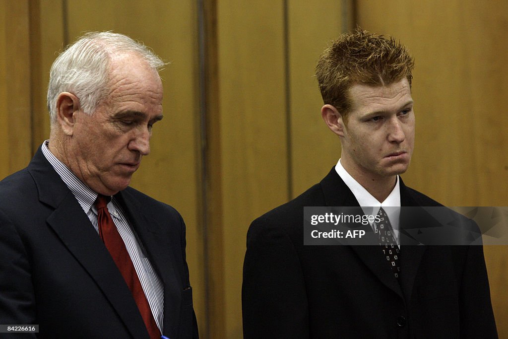 Redmond O'Neal (R), and his attorney Wil