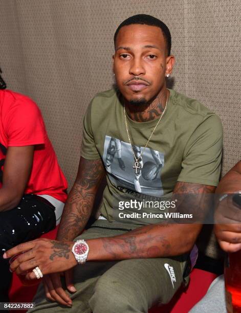 Rapper Trouble attends 2017 Luda Day Weekend Day Party at Elleven45 on September 2, 2017 in Atlanta, Georgia.