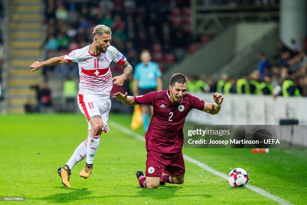 Latvia v Switzerland - FIFA 2018 World Cup Qualifier