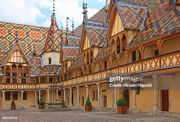 h0tel-dieu - beaune france stock pictures, royalty-free photos & images