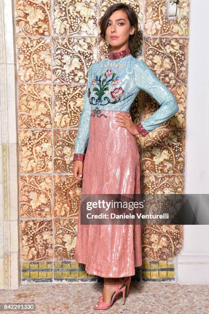 Stella Egitto attends the Kineo Diamanti Awards dinner during the 74th Venice Film Festival at Grande Albergo Ausonia & Hungaria on September 3, 2017...