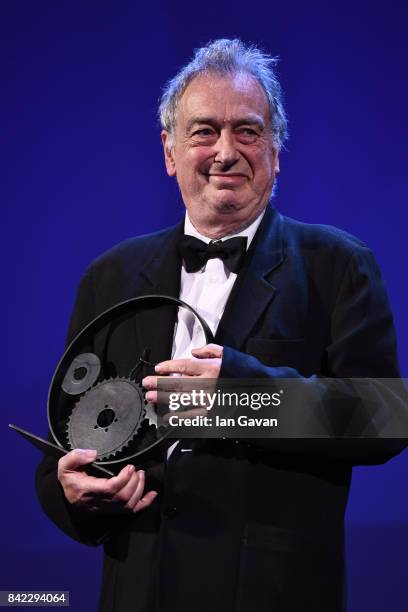 English Director Stephen Frears receives The Jaeger-LeCoultre Glory To The Filmmaker Award during the 74th Venice International Film Festival at Sala...