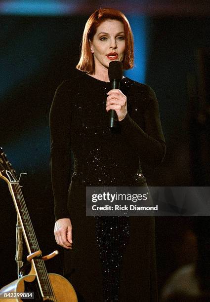 Priscilla Presley attends Elvis: The Tribute at The Pyramid Arena in Memphis Tennessee October 08, 1994