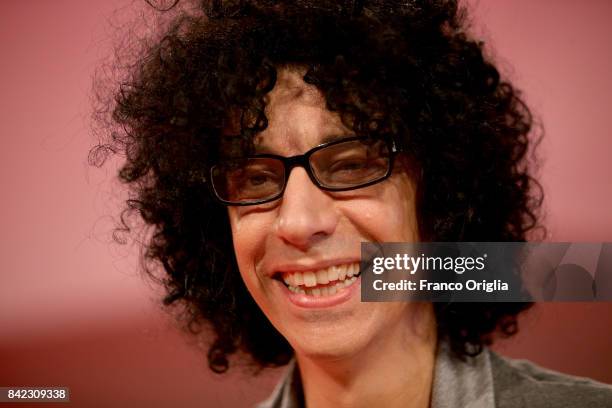 Giovanni Allevi walks the red carpet ahead of the 'The Leisure Seeker ' screening during the 74th Venice Film Festival at Sala Grande on September 3,...