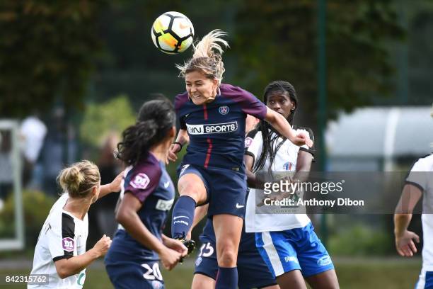 Laure Boulleau of PSG during women's Division 1 match between Paris Saint Germain PSG and Soyaux on September 3, 2017 in Paris, France.