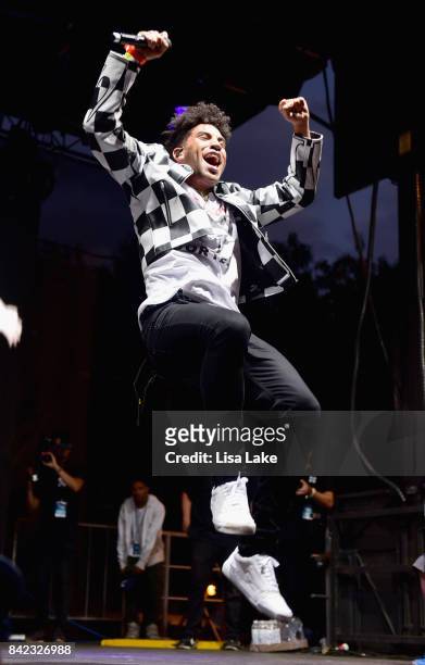 Performs onstage during the 2017 Budweiser Made in America festival - Day 2 at Benjamin Franklin Parkway on September 3, 2017 in Philadelphia,...