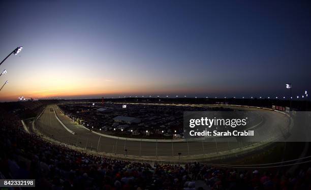General view of the raceway during the Monster Energy NASCAR Cup Series Bojangles' Southern 500 at Darlington Raceway on September 3, 2017 in...