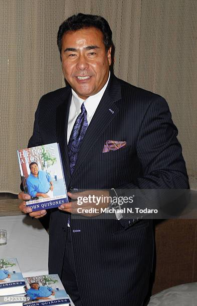 John Quinones attends the "Heroes Among Us" book release party at the Tribeca Grand Hotel on January 9, 2009 in New York City.