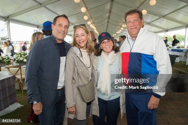 Richard Steinberg, Renee Steinberg, Barbara Rothchild and Richard Rothchild attend the Hamptons Magazine Grand Prix celebration at The Hampton...