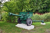 Monument 76-mm divisional gun M1942 ZiS-3. City Baltiysk, Kalini
