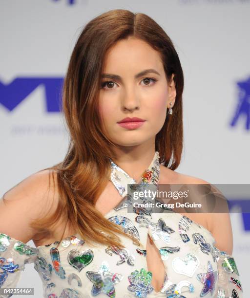 Ivana Baquero arrives at the 2017 MTV Video Music Awards at The Forum on August 27, 2017 in Inglewood, California.