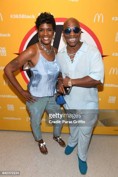 Personality Momma Dee with husband Ernest Bryant at 2017 LudaDay Celebrity Basketball Game at Morehouse College - Forbes Arena on September 3, 2017...