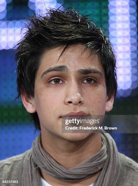 Actor Luke Pasqualino of the television show "Skins" speaks during the BBC America portion of the 2009 Winter Television Critics Association Press...