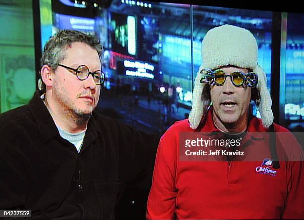 Producers Adam McKay and Will Ferrell speak via satellite during HBO's 2009 Winter Television Critics Association Press Tour held at the Universal...