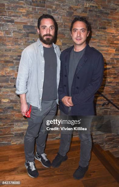 Pablo Larrain and Juan de Dios Larrain attend the Telluride Film Festival 2017 on September 2, 2017 in Telluride, Colorado.