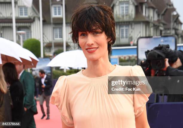 Clotilde Hesme attends the Tribute to Jeff Goldblum and 'Kidnap' Premiere during the 43rd Deauville American Film Festival on September 3, 2017 in...