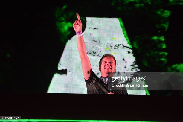 Armin Van Buuren performs at the Electric Zoo Music Festival - Day 3 - at Randall's Island on September 3, 2017 in New York City.