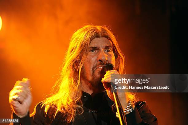 Singer Abi Ofarim performs during his Come-back Concert in the Schlachthof in Munich on January 10, 2009 in Munich, Germany.
