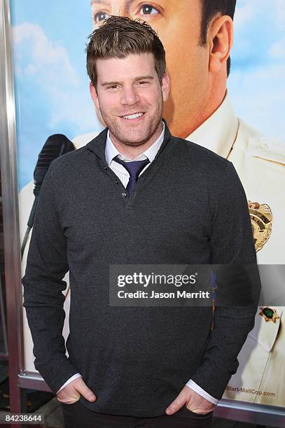 Actor Stephen Rannazzisi arrives at the premiere of Columbia Pictures' "Paul Blart: Mall Cop" at the Mann Village Theatre on January 10, 2009 in...