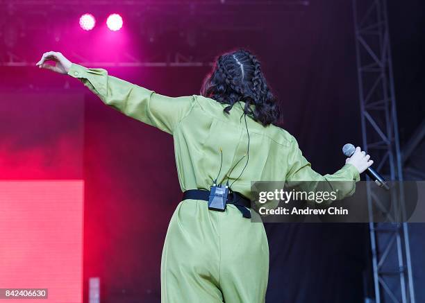 Singer-songwriter Lorde performs on stage during day 1 of iHeartRadio Beach Ball at PNE Amphitheatre on September 3, 2017 in Vancouver, Canada.