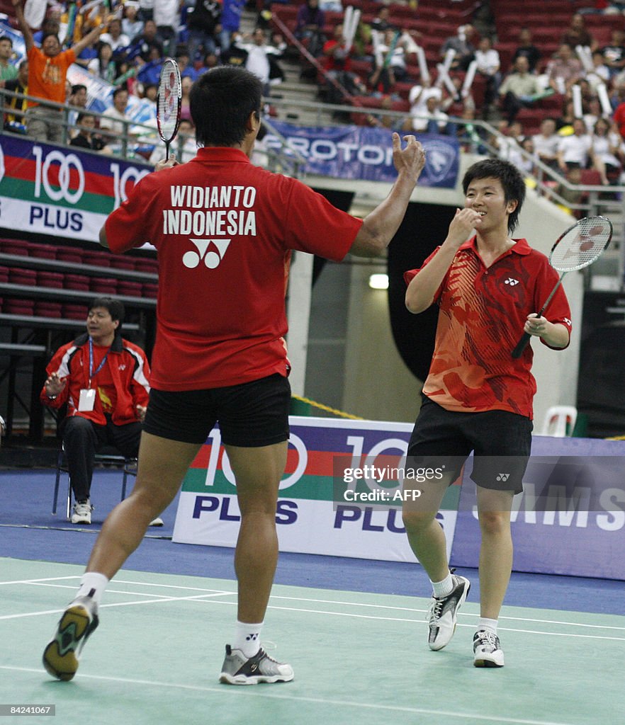 Indonesia's mixed doubles pair Nova Widi