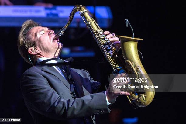Musician Ray Herrmann of Chicago performs on stage at San Diego Civic Theatre on September 3, 2017 in San Diego, California.