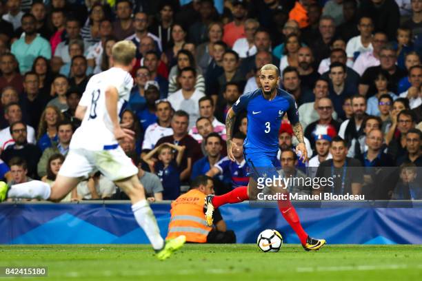 Layvin Kurzawa of France during the Fifa 2018 World Cup qualifying match between France and Luxembourg at on September 3, 2017 in Toulouse, France.