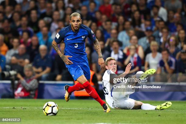 Layvin Kurzawa of France during the Fifa 2018 World Cup qualifying match between France and Luxembourg at on September 3, 2017 in Toulouse, France.