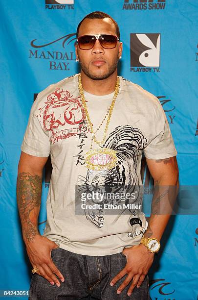 Rap artists Flo Rida arrives at the 26th annual Adult Video News Awards Show at the Mandalay Bay Events Center January 10, 2009 in Las Vegas, Nevada.
