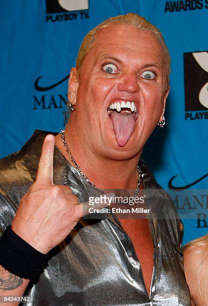 Professional wrestler David "Gangrel" Heath arrives at the 26th annual Adult Video News Awards Show at the Mandalay Bay Events Center January 10,...