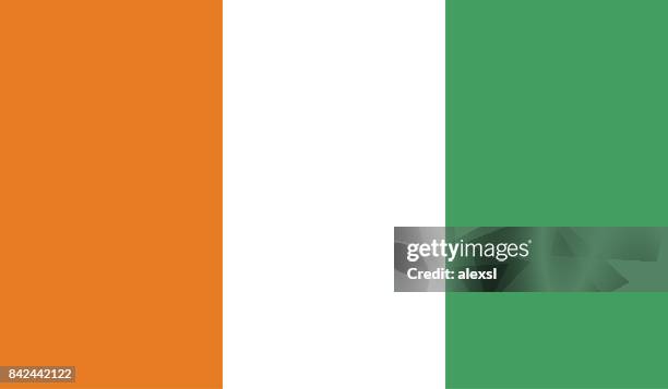ivory coast flag - ivory coast stock illustrations