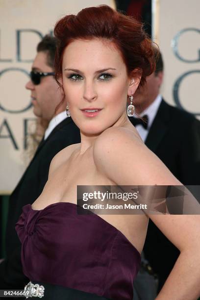 Actress Rumer Willis arrives at the 66th Annual Golden Globe Awards held at the Beverly Hilton Hotel on January 11, 2009 in Beverly Hills, California.