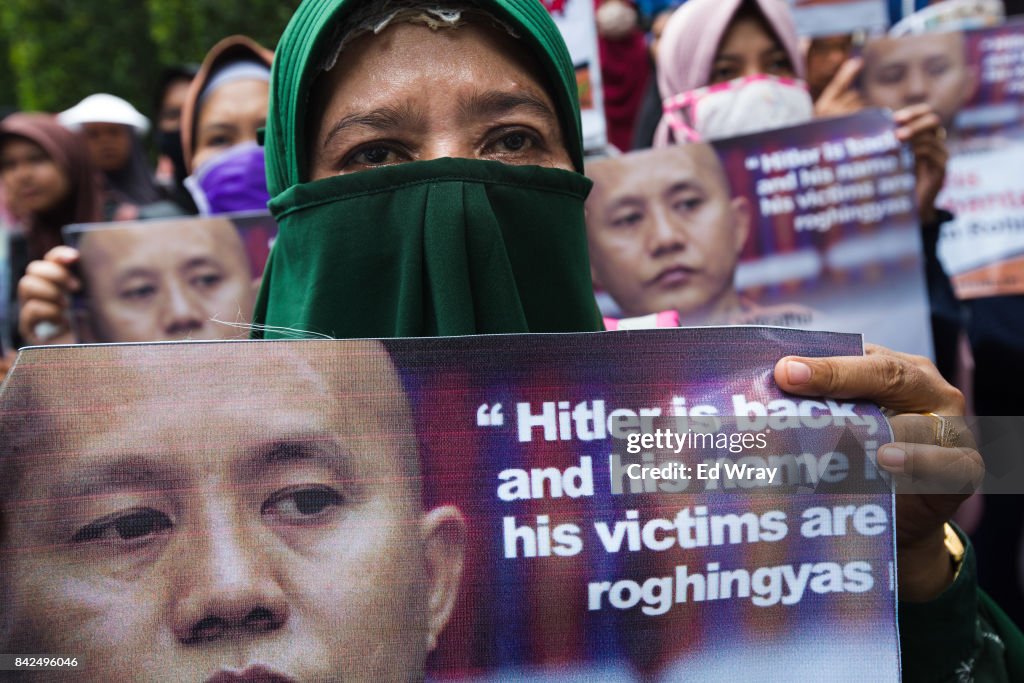 Indonesians Rally In Solidarity With The Rohingya Muslims