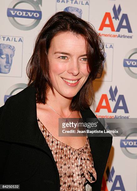 Actress Olivia Williams arrives at the BAFTA/LA Awards Season Tea Party at the Beverly Hills Hotel on January 10, 2009 in Beverly Hills, California.