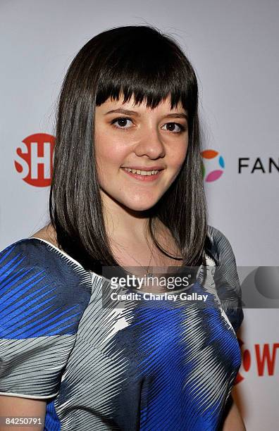 Actress Madeleine Martin arrives at the official Showtime after party for the 66th Annual Golden Globe Awards held at the Verandah Room at The...
