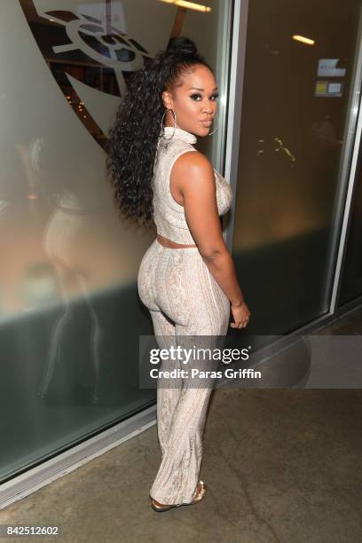 Radio personality Traci Steele at LudaDay Weekend Topgolf Takeover at Topgolf Midtown on September 3, 2017 in Atlanta, Georgia.