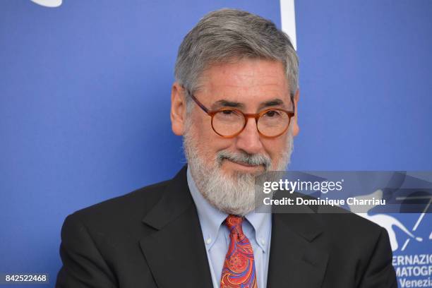 Jury president John Landis attends the 'Jury Virtual Reality' photocall during the 74th Venice Film Festival at Sala Casino on September 4, 2017 in...