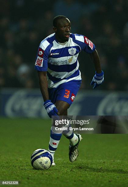 Damion Stewart of Queens Park Rangers in action during the Coca Cola Championship match between Queens Park Rangers and Coventry City at Loftus Road...