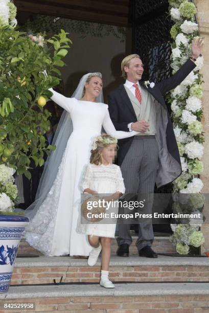 Wedding of Marie-Gabrielle of Nassau and Antonius Willms on September 2, 2017 in Marbella, Spain.