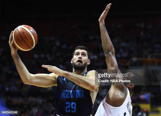 Patricio Garino of Argentina in action during the FIBA Americup final match between US and Argentina at Orfeo Superdomo arena on September 03, 2017...