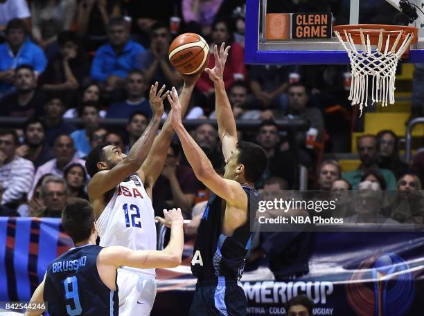 Darrun Hilliard II of United States takes a shoot during the FIBA Americup final match between US and Argentina at Orfeo Superdomo arena on September...