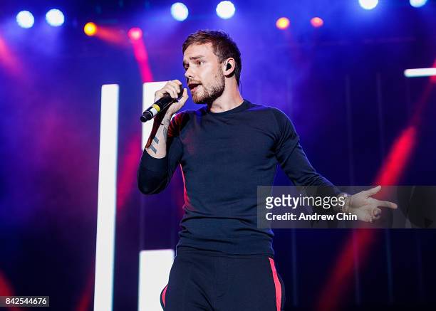 Singer Liam Payne performs on stage during day 1 of iHeartRadio Beach Ball at PNE Amphitheatre on September 3, 2017 in Vancouver, Canada.