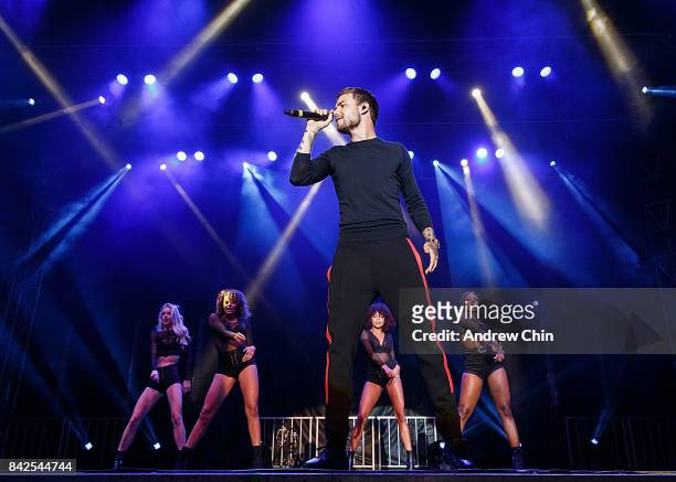 Singer Liam Payne performs on stage during day 1 of iHeartRadio Beach Ball at PNE Amphitheatre on September 3, 2017 in Vancouver, Canada.
